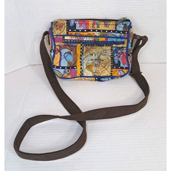 Sun N Sand Laurel Burch Blaze Horse Multicolor Purse Handbag 9x7x2 Shoulder Bag - Picture 2 of 6
